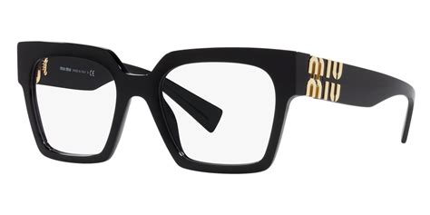 miu miu mu04lv 1ab1o1|Miu Miu MU04LV 1AB1O1 Eyeglasses in Black.